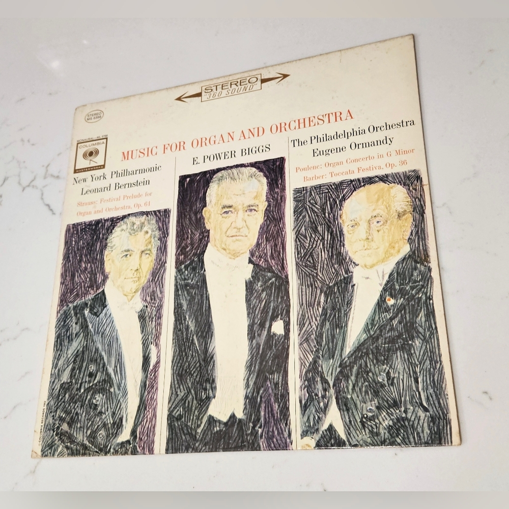 Music For Organ And Orchestra New York Philharmonic Vinyl Record LP